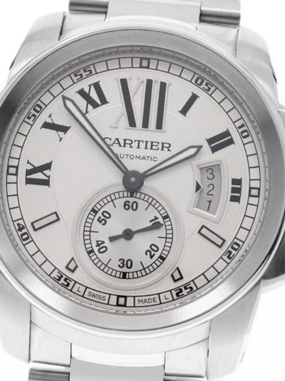 CARTIER Calibre de Cartier W7100015 Silver Dial Automatic Men's Watch_965057